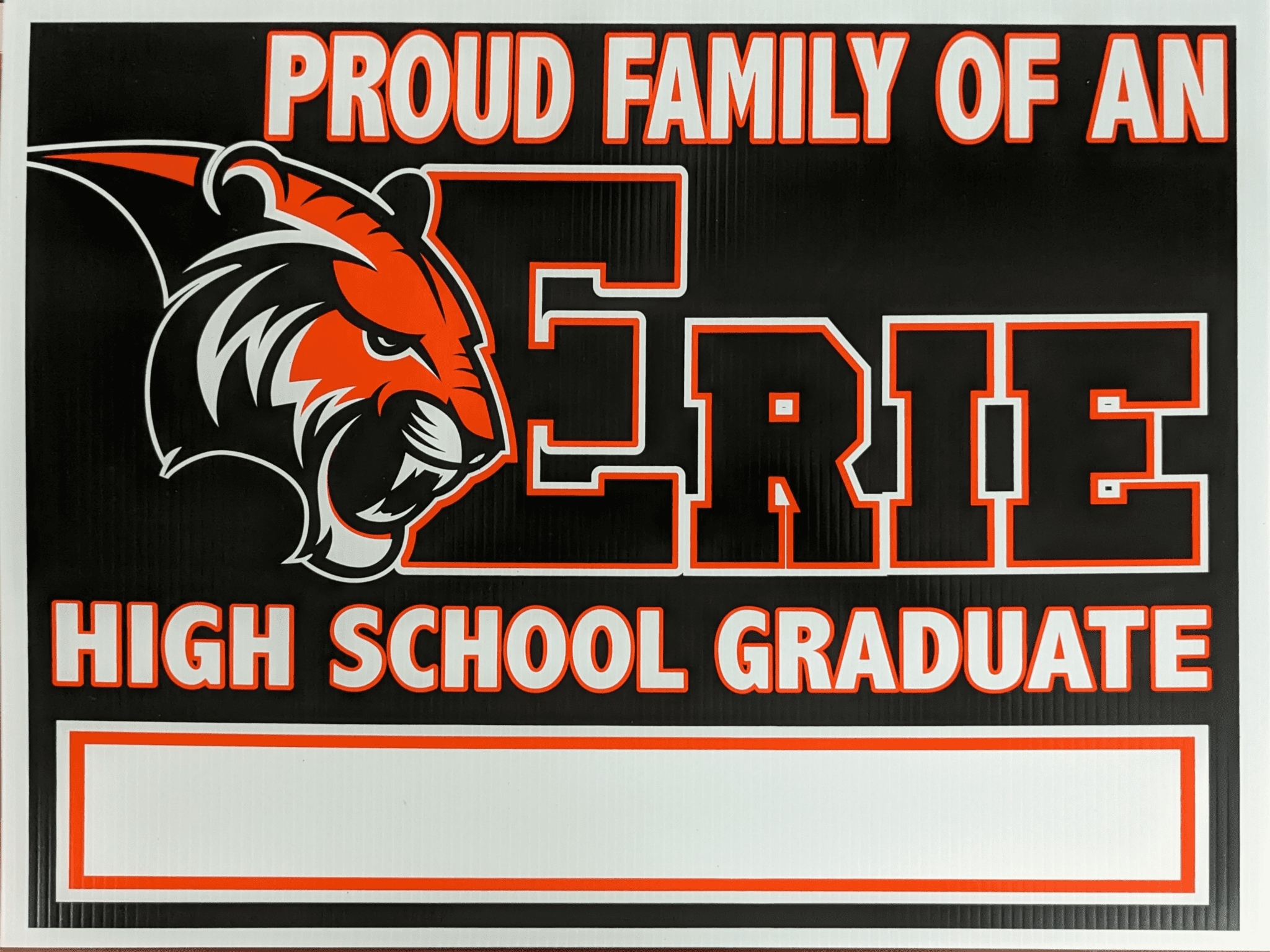 Erie High School Graduate Yard Signs Erie High School